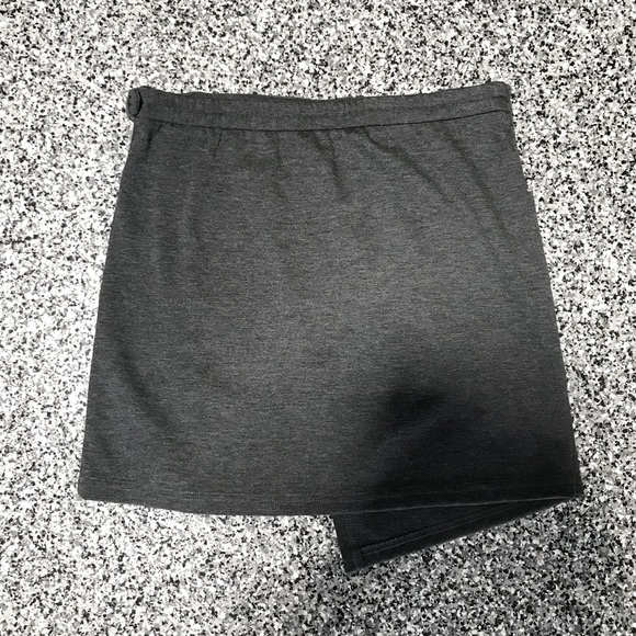 Miss K ✦ Collegiate Asymmetrical Gray Skirt (size 14) - Picture 5 of 5